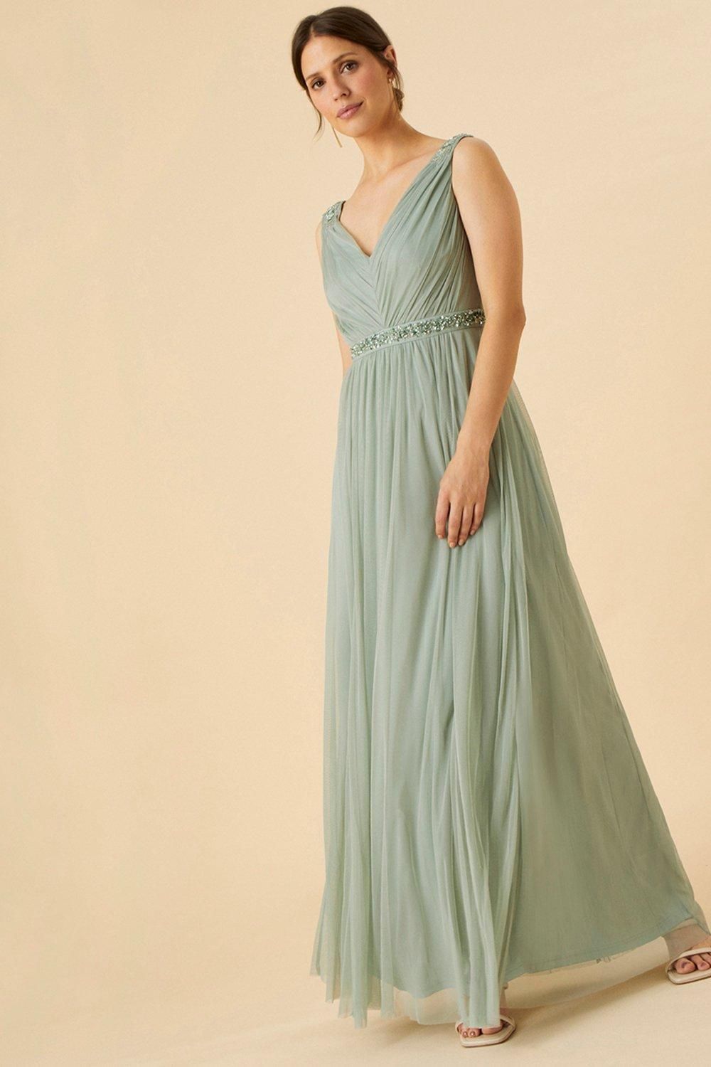 'Brenda' Embellished Maxi Dress
