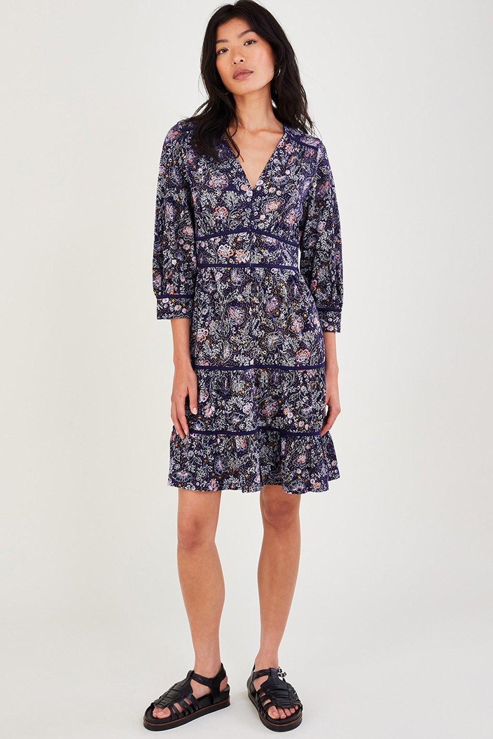 Tiered Short Jersey Dress