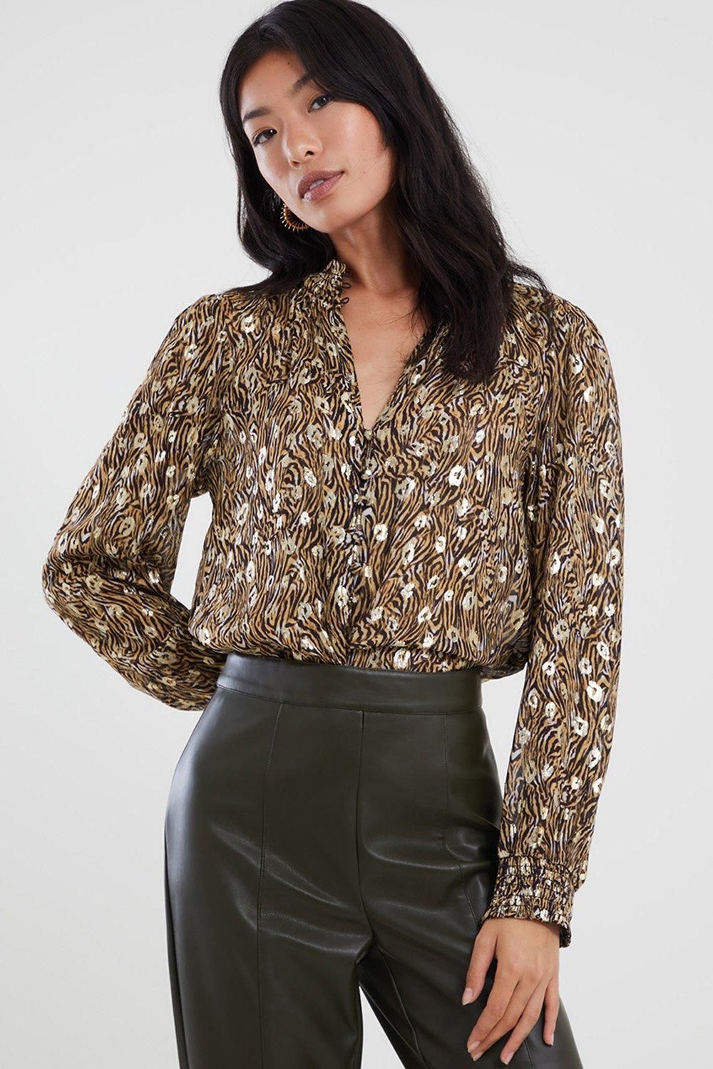 'Zeta' Animal Print Blouse