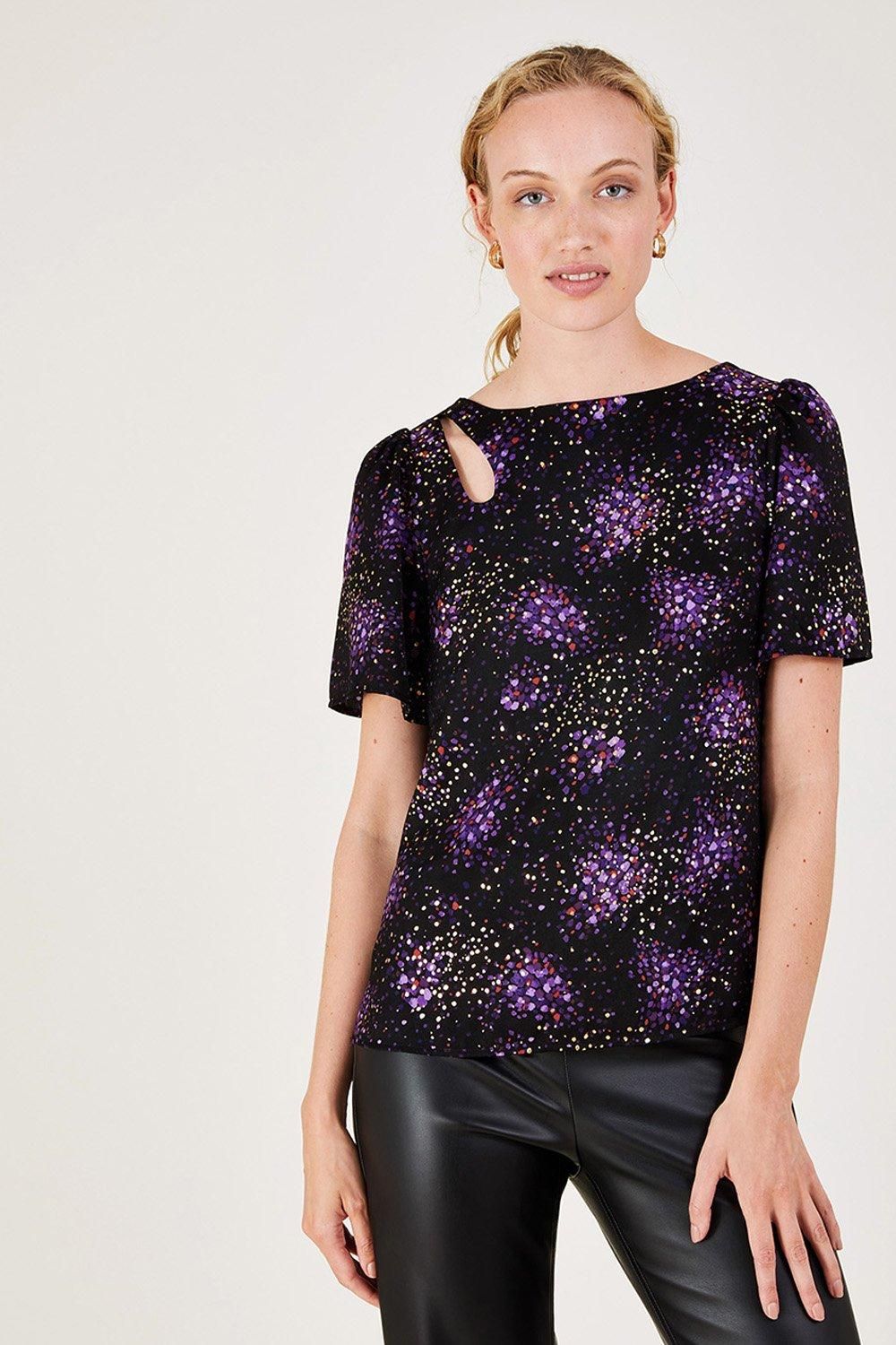 'Celestia' Foil Print T-Shirt