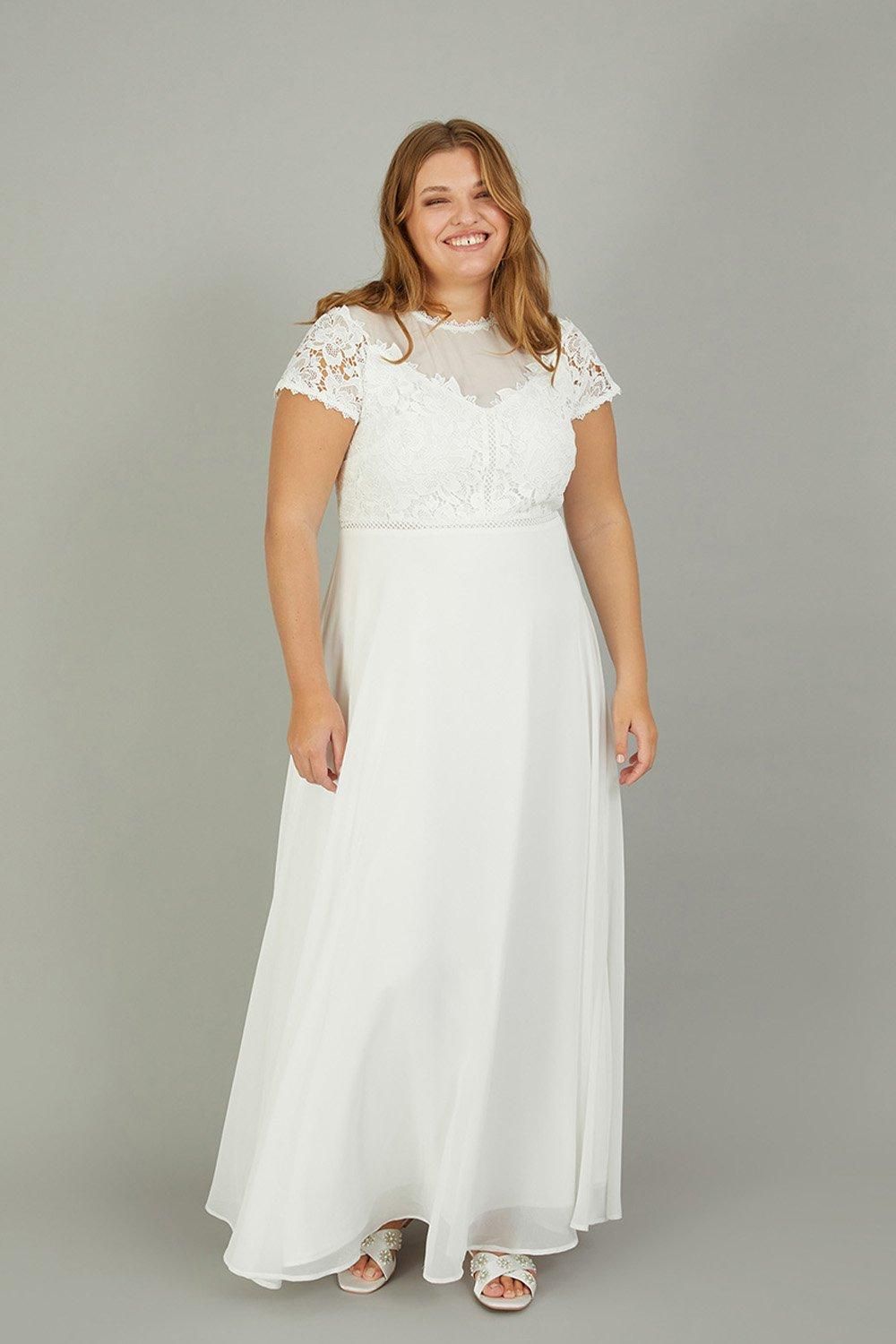 'Angela' Lace Bridal Maxi Dress