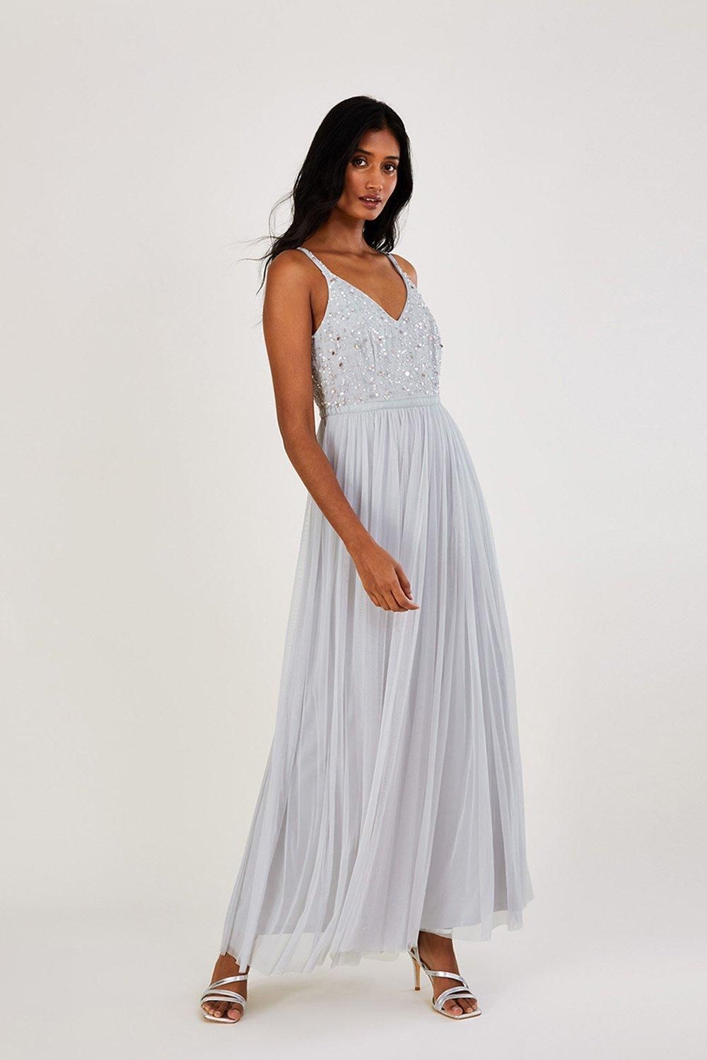 'Autumn' Embellished Maxi Dress
