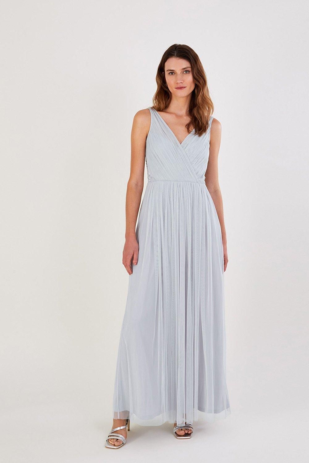 'Anne' Mesh Maxi Dress