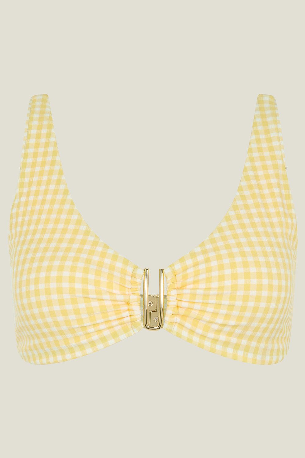 Gingham Bikini Top