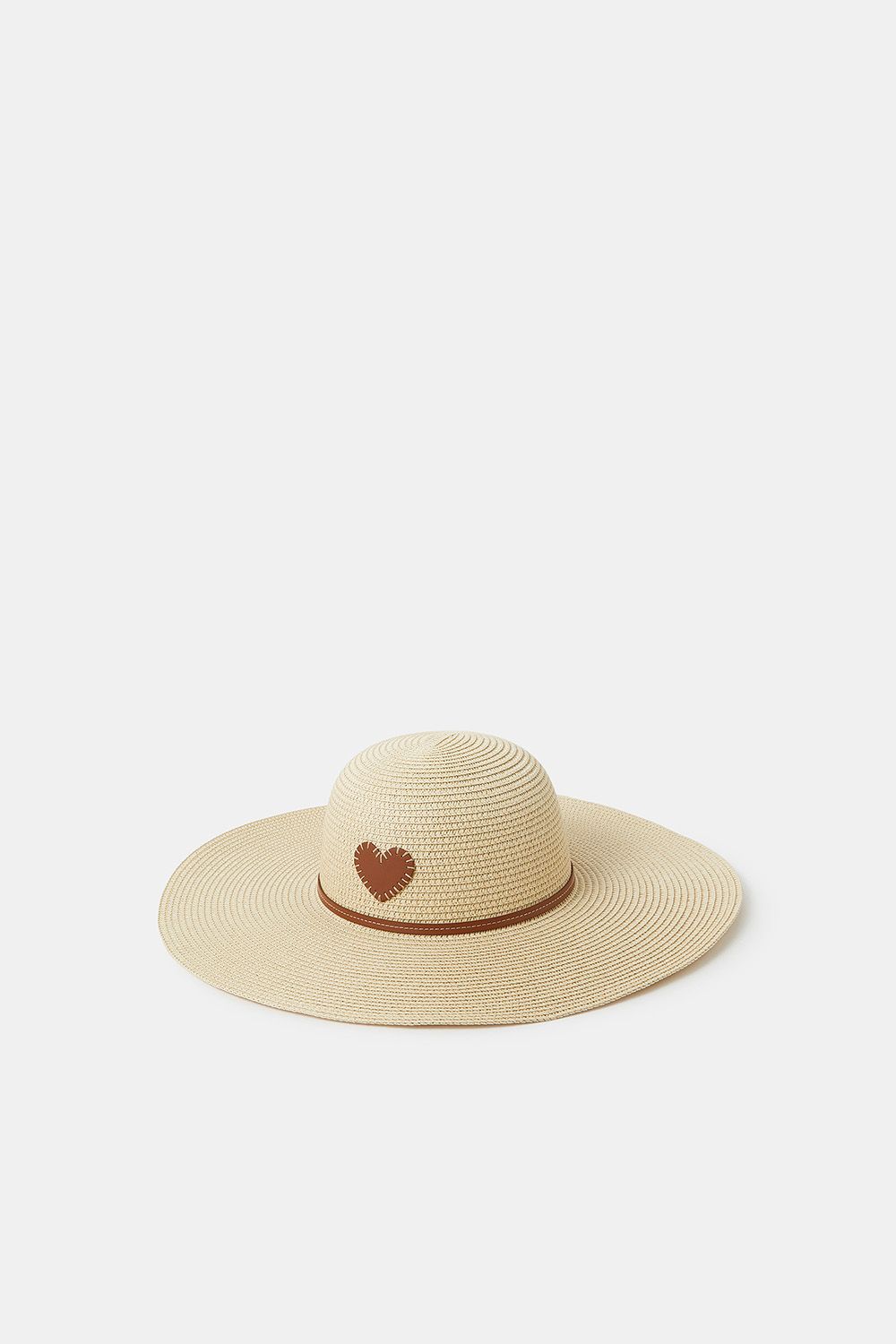 Heart Floppy Straw Hat