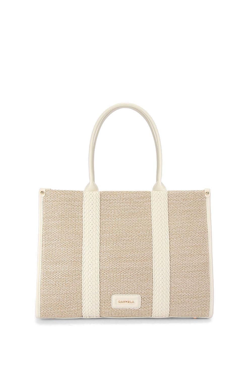 'Twisted Raffia Tote' Bag