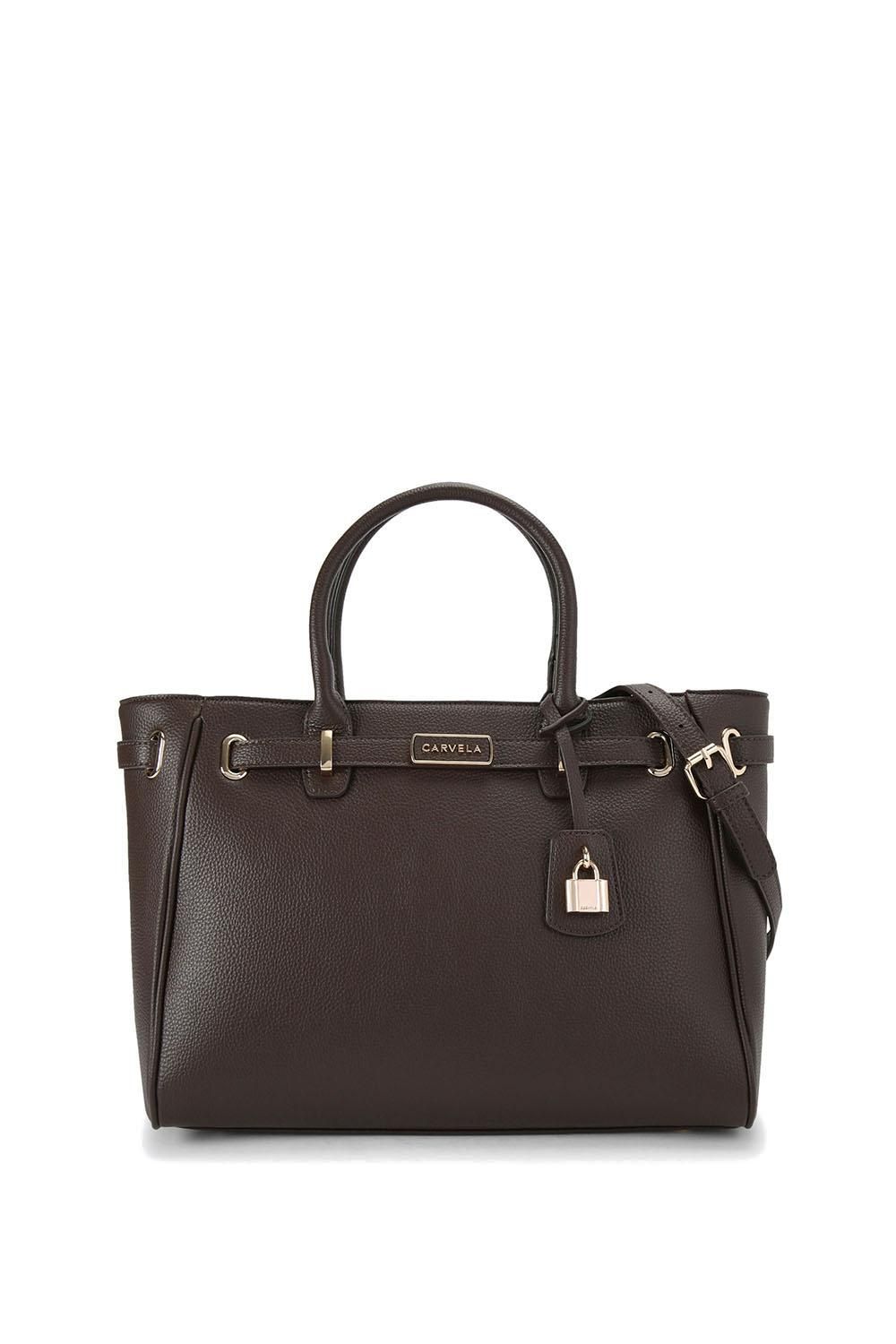 'Violet Belted Tote' Bag