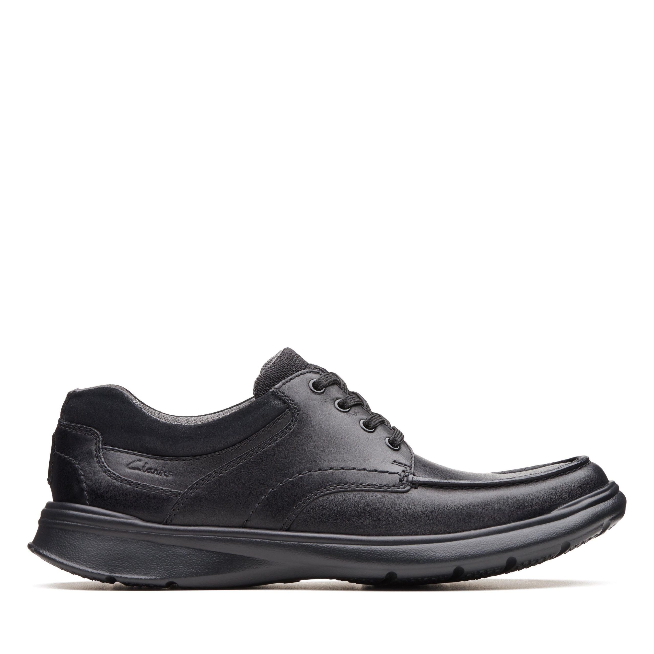 Cotrell Edge Black Smooth Leather Derby Shoes