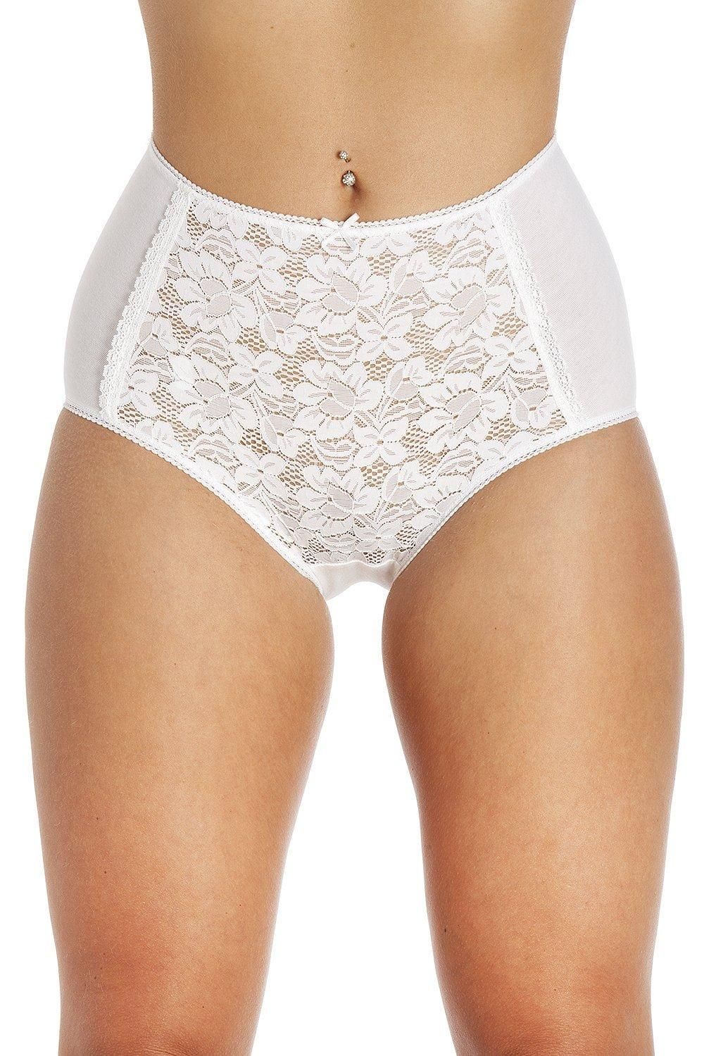 Three Pack Lace Front Full Briefs