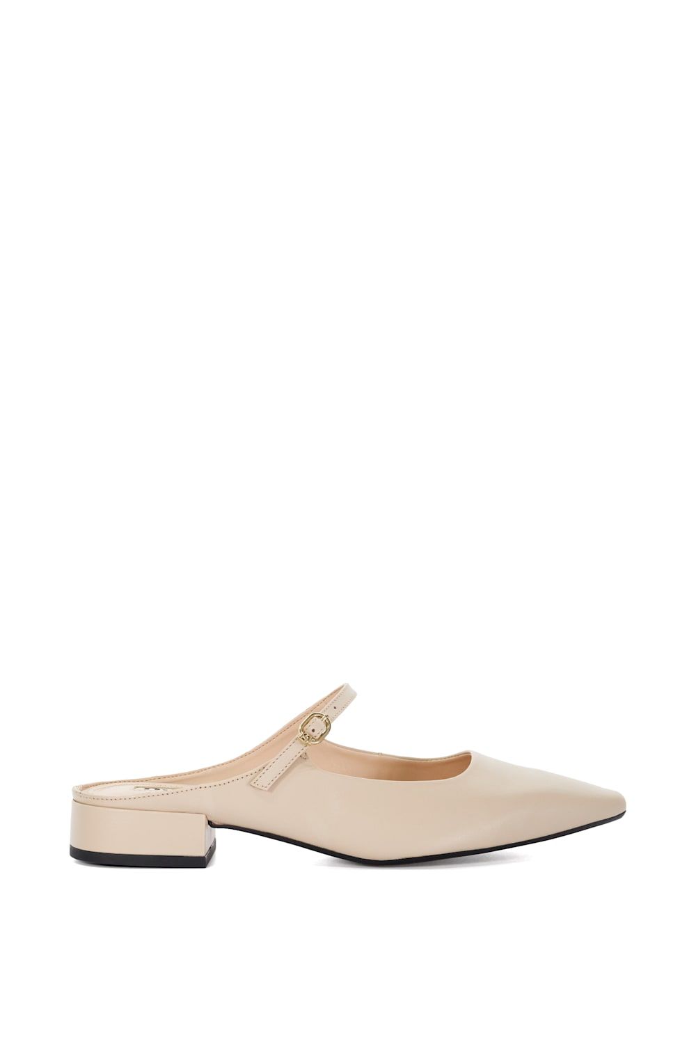 'Hints' Leather Mules