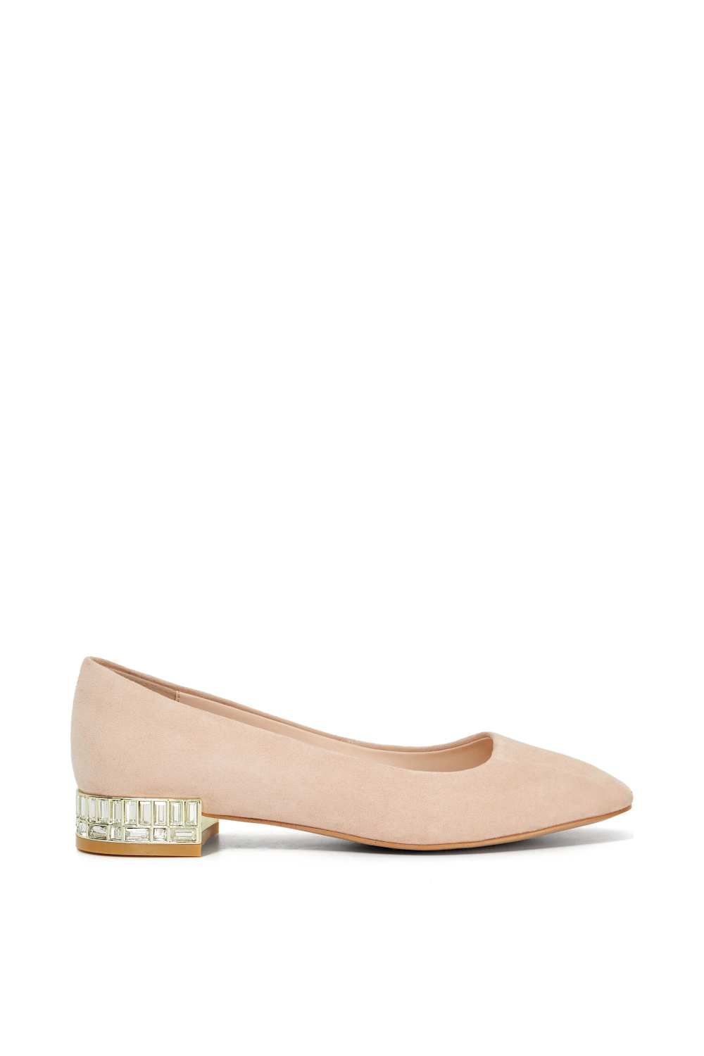'Ballerina' Suede Court Shoes