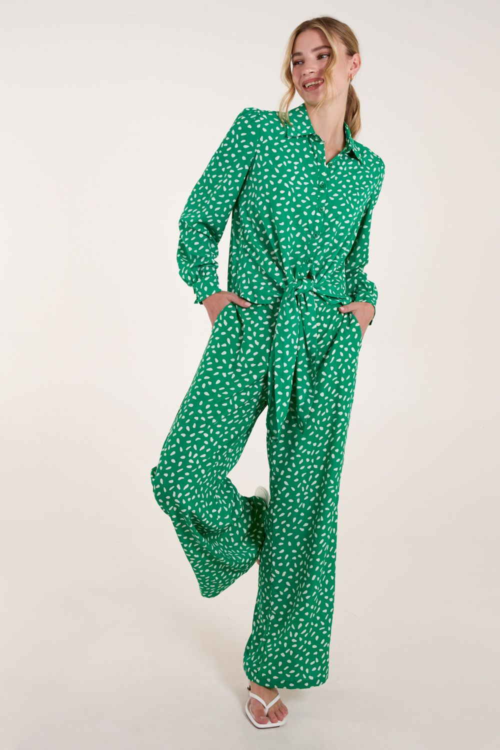 Abstract Polka Dot Trousers