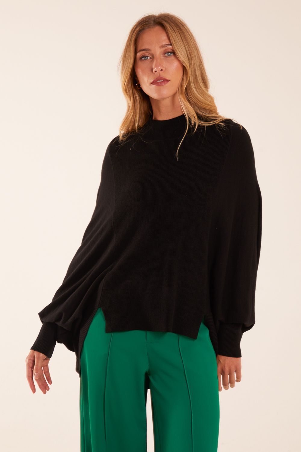 Batwing High Neck Jumper