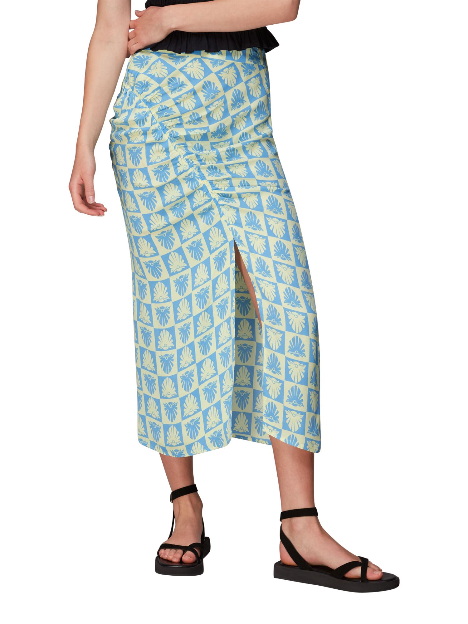 Checkerboard Shells Cleo Skirt Geometric