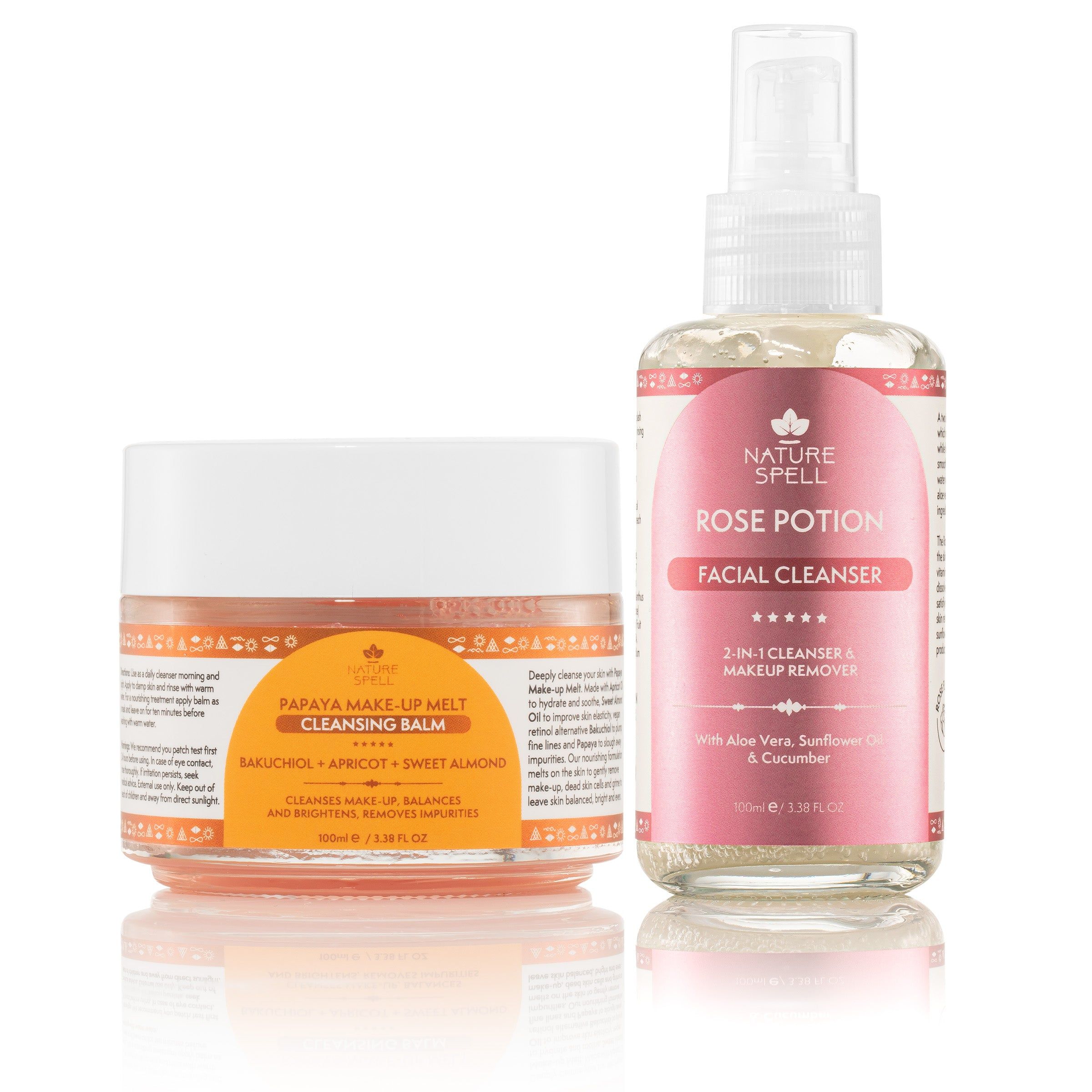 Double Cleansing Duo: Papaya Make-up Melt Cleansing Balm & Rose