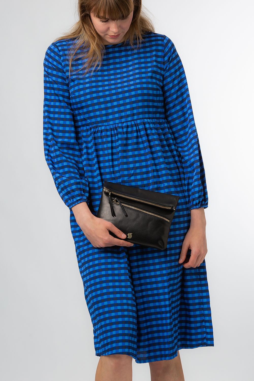 'Flare' Leather Clutch Bag