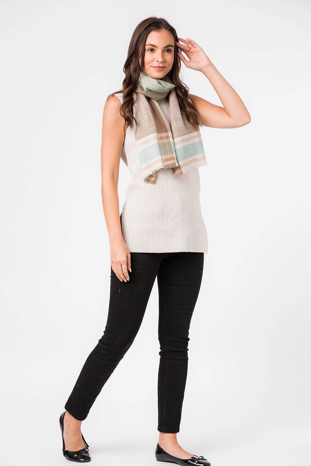 'Asteris' Cashmere & Merino Wool Neckerchief