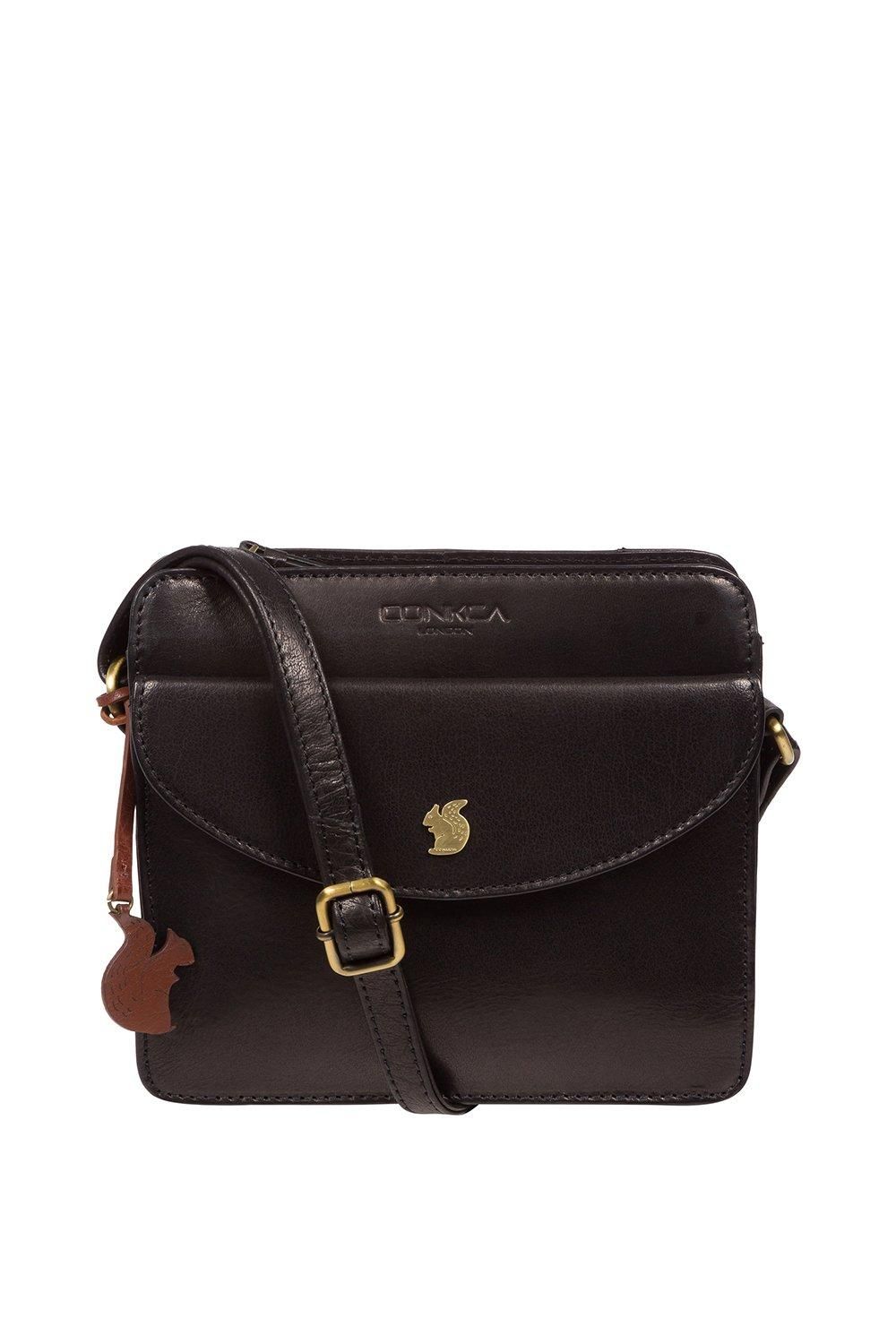 'Magda' Leather Cross Body Bag