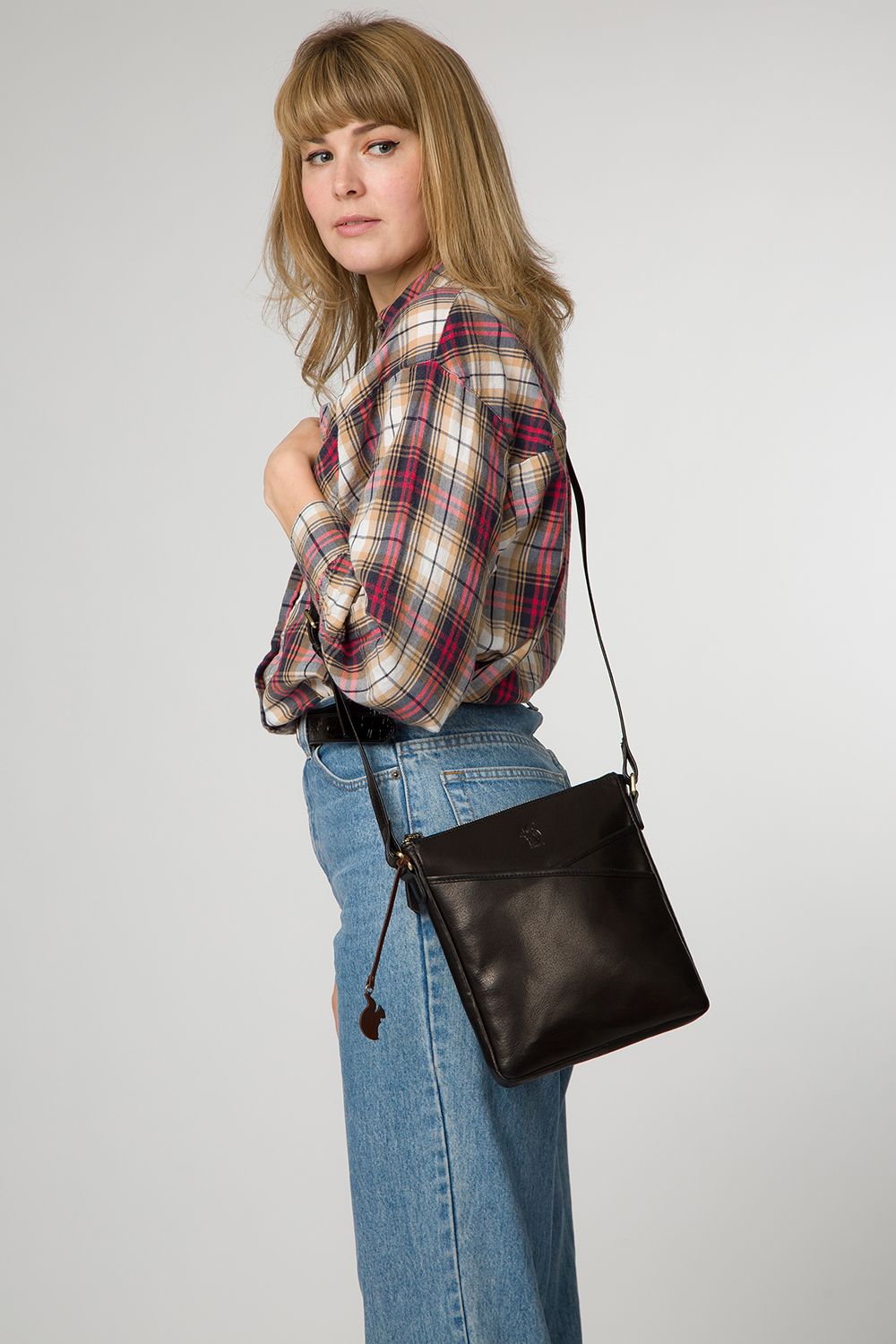 'Rose' Leather Cross Body Bag