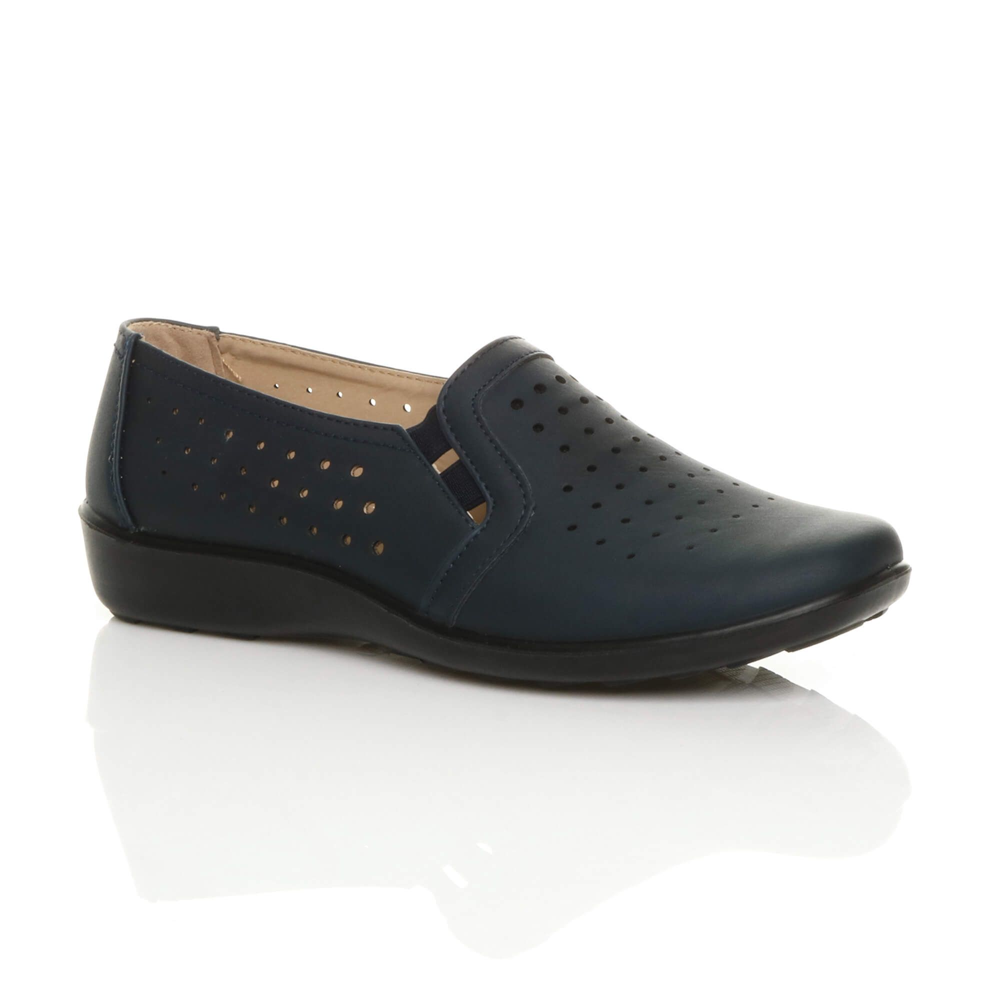 Low Wedge Heel Comfort  Brogues