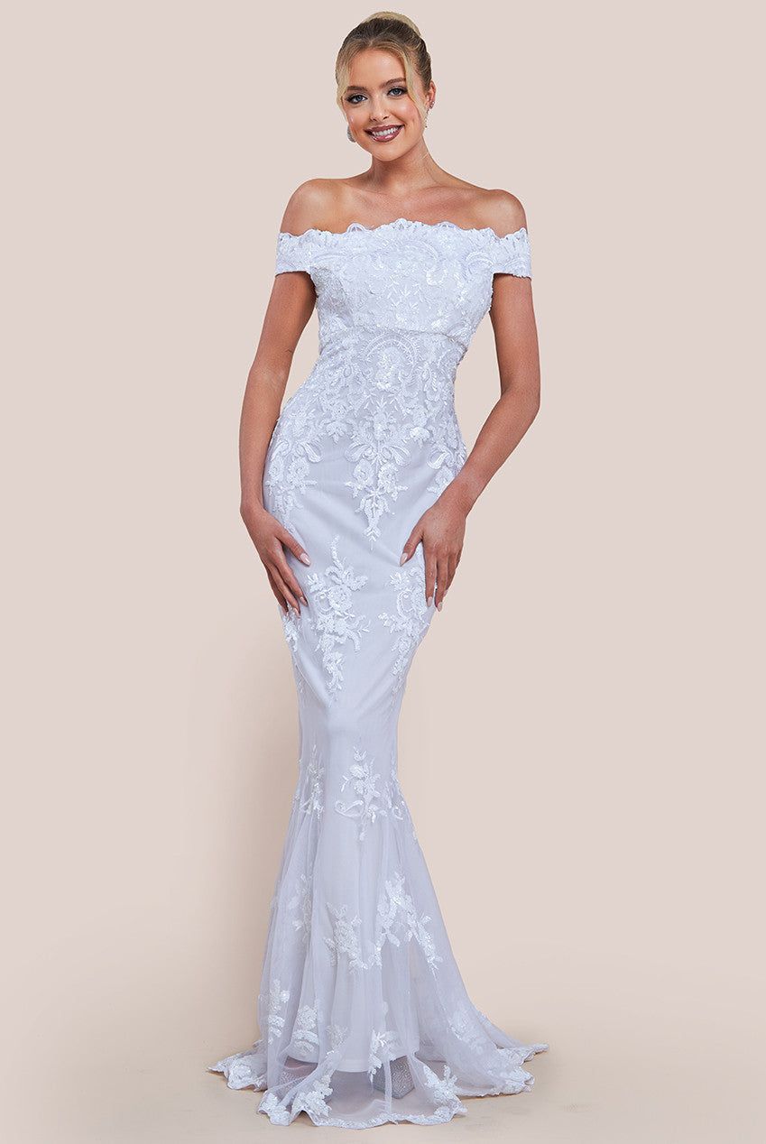 Bardot Sequin Embroidered Maxi Dress