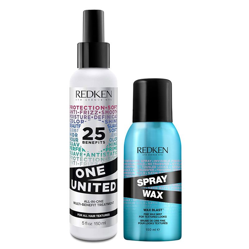 One United Multi-Benefit Treatment 150ml & Spray Wax 10 150ml Duo