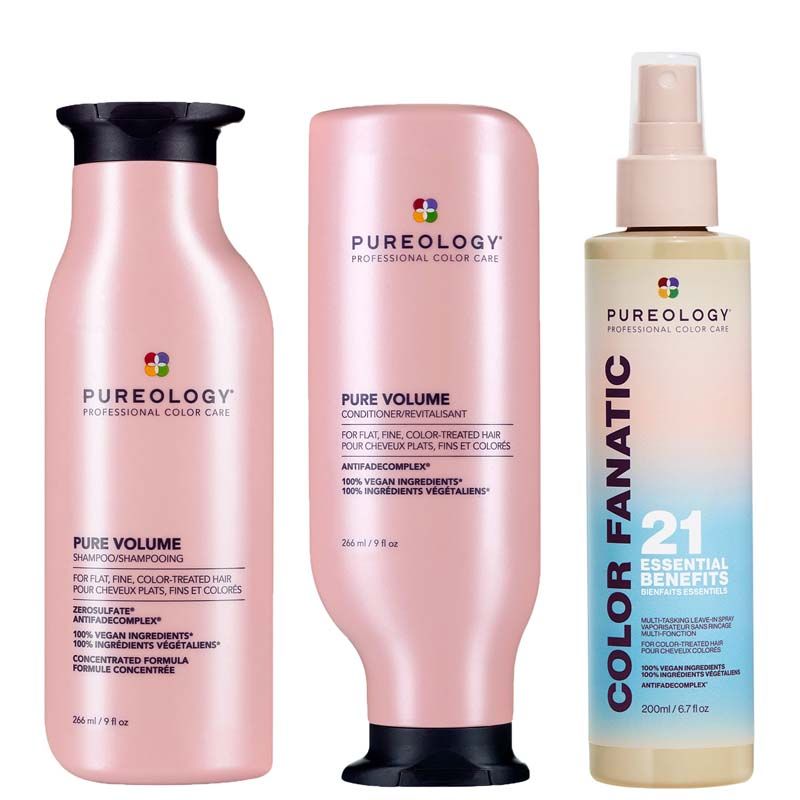 Pure Volume Shampoo 266ml, Pure Volume Conditioner & Color Fanatic Multi-Tasking Spray 200ml Pack