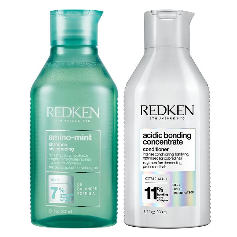 Amino Mint Shampoo 300ml & Acidic Bonding Concentrate Conditioner 300ml