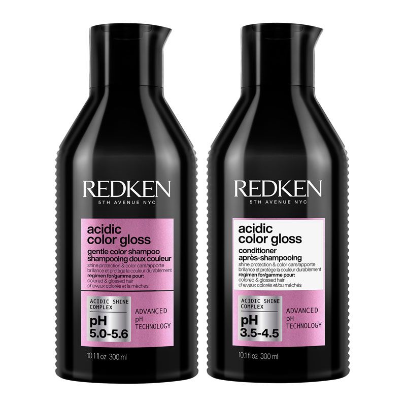 Acidic Color Gloss Sulphate-Free Shampoo 300ml and Acidic Color Gloss Conditioner 300ml Duo