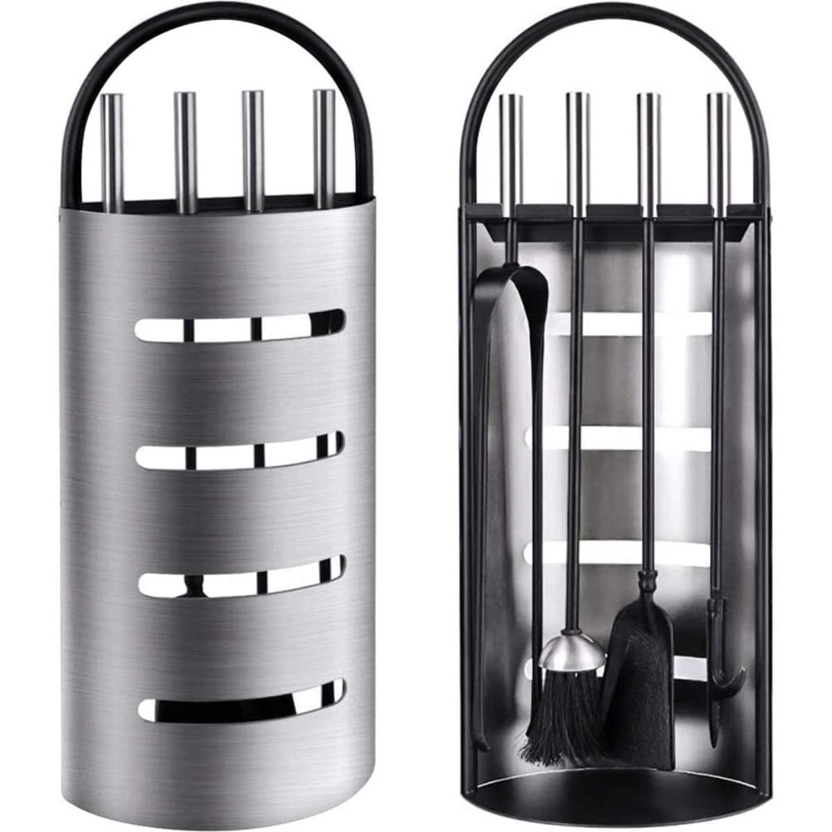 Modern 5-Piece Fireplace Companion Tool Set