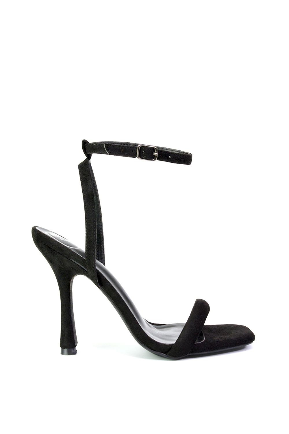 'Greta' Strappy Square Toe Barely There Stiletto High Heels