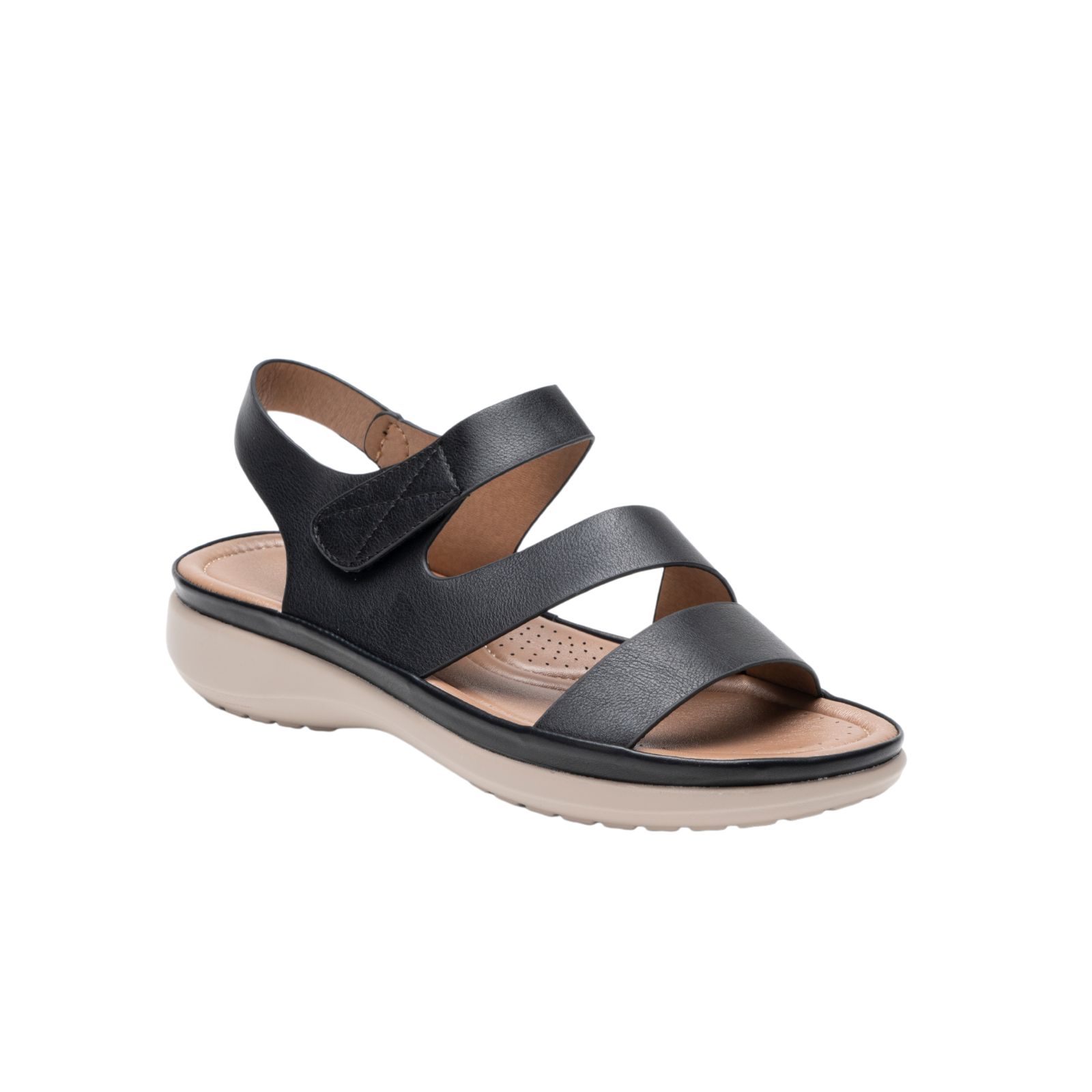 Comfortable Faux Leather Sandals-Cushioned and Lightweight