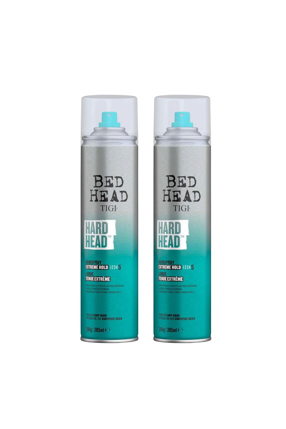 Hard Head 'Hairspray' for Extra Strong Hold, 385ml, 2pk