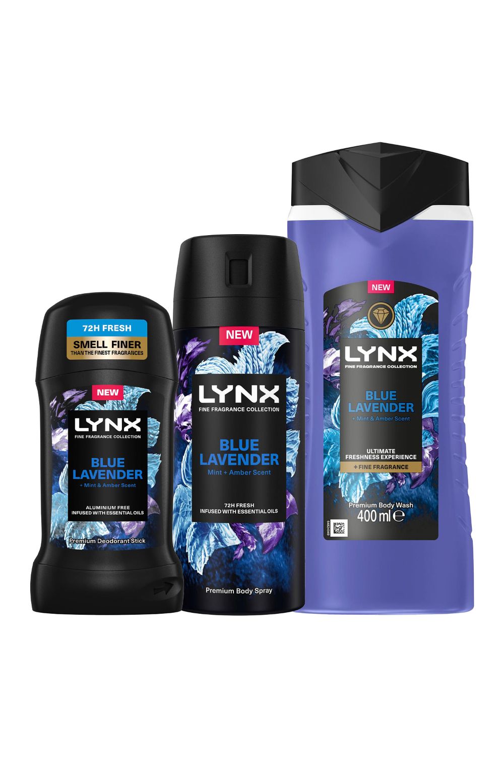 Fine Fragrance Blue Lavender Bundle Spray, Bodywash & Stick