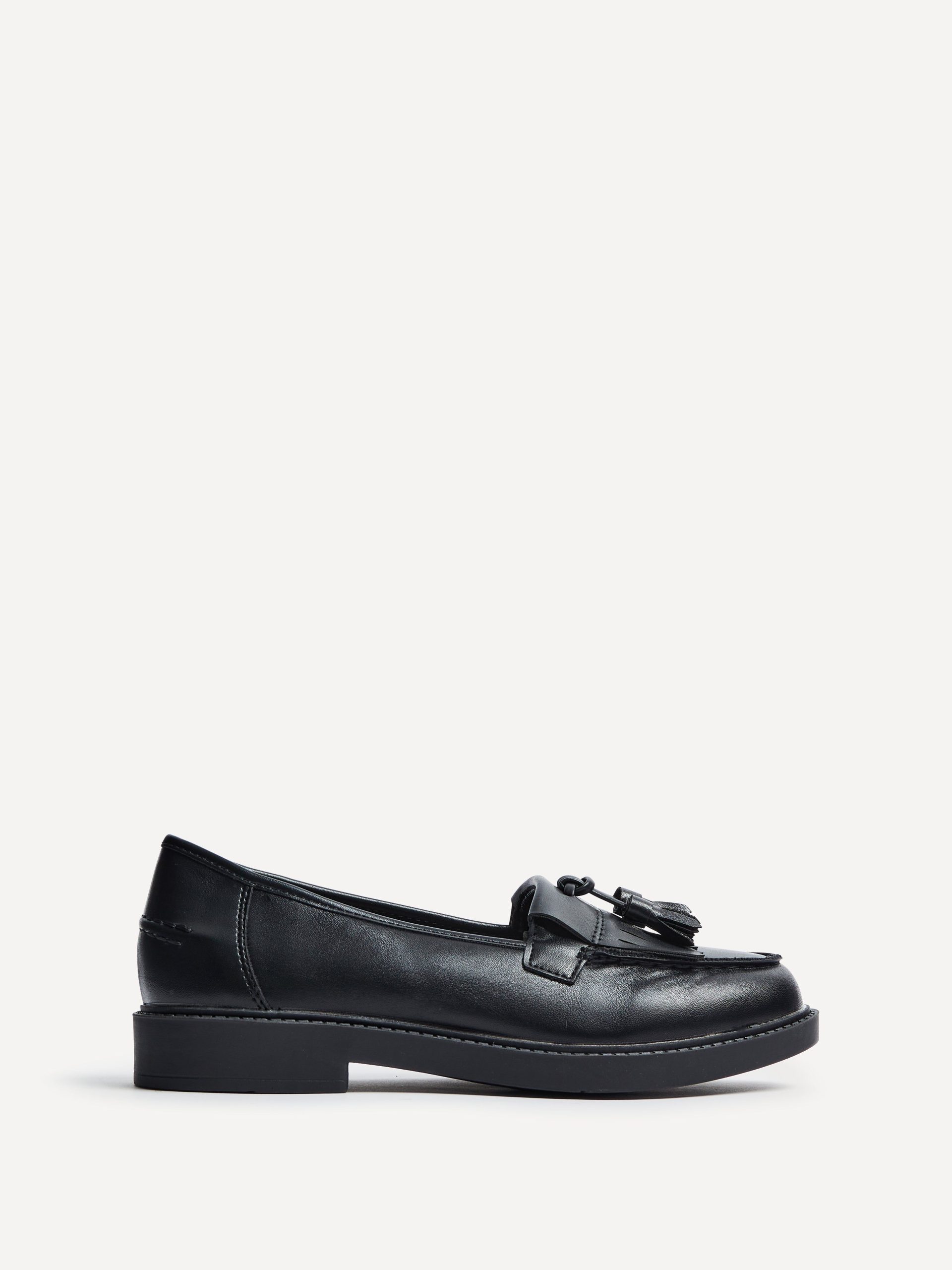 Kassidy Wide Fit Black Faux Loafer