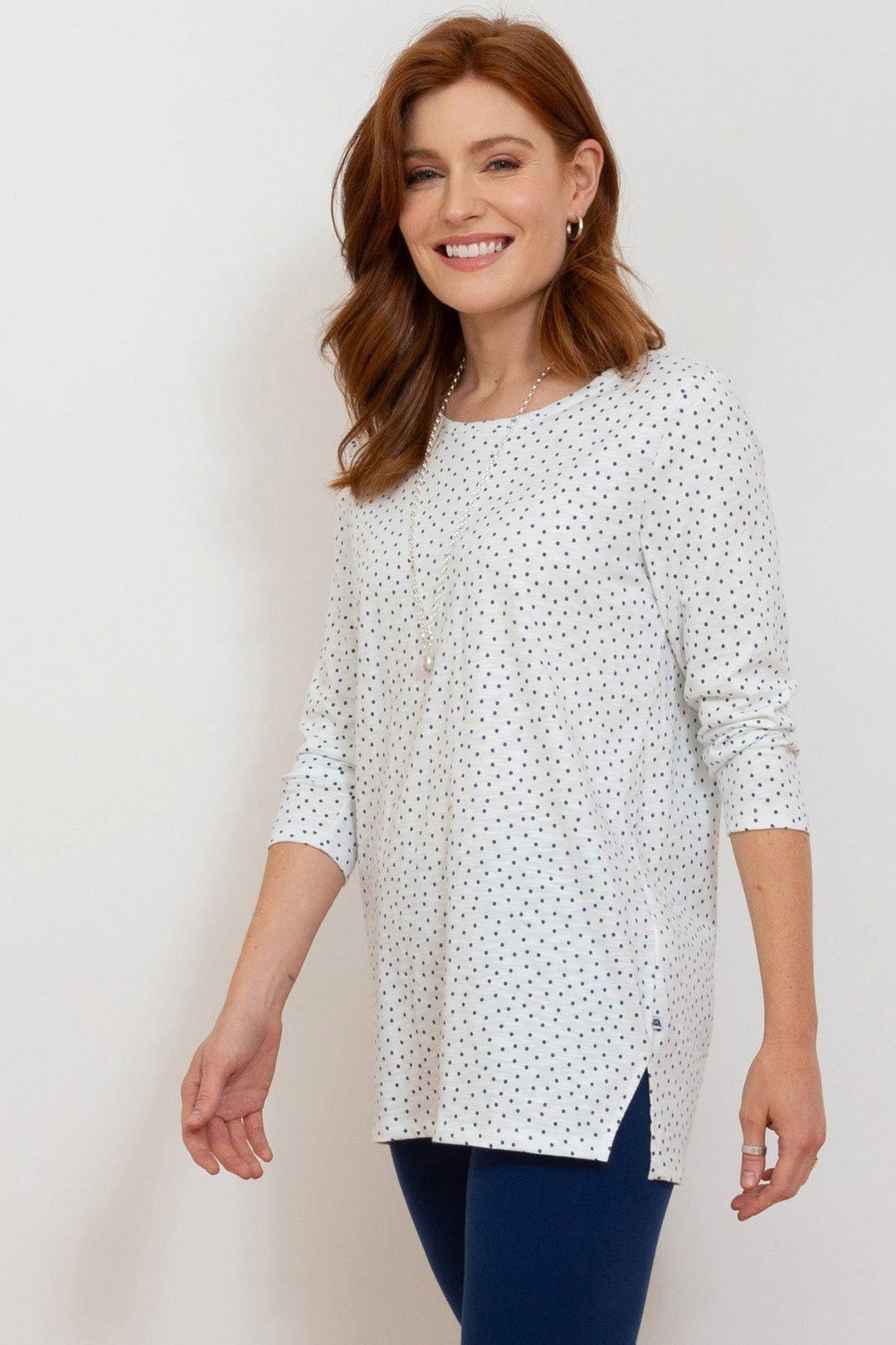 Uphall 3/4 Sleeve Slub Jersey Tunic