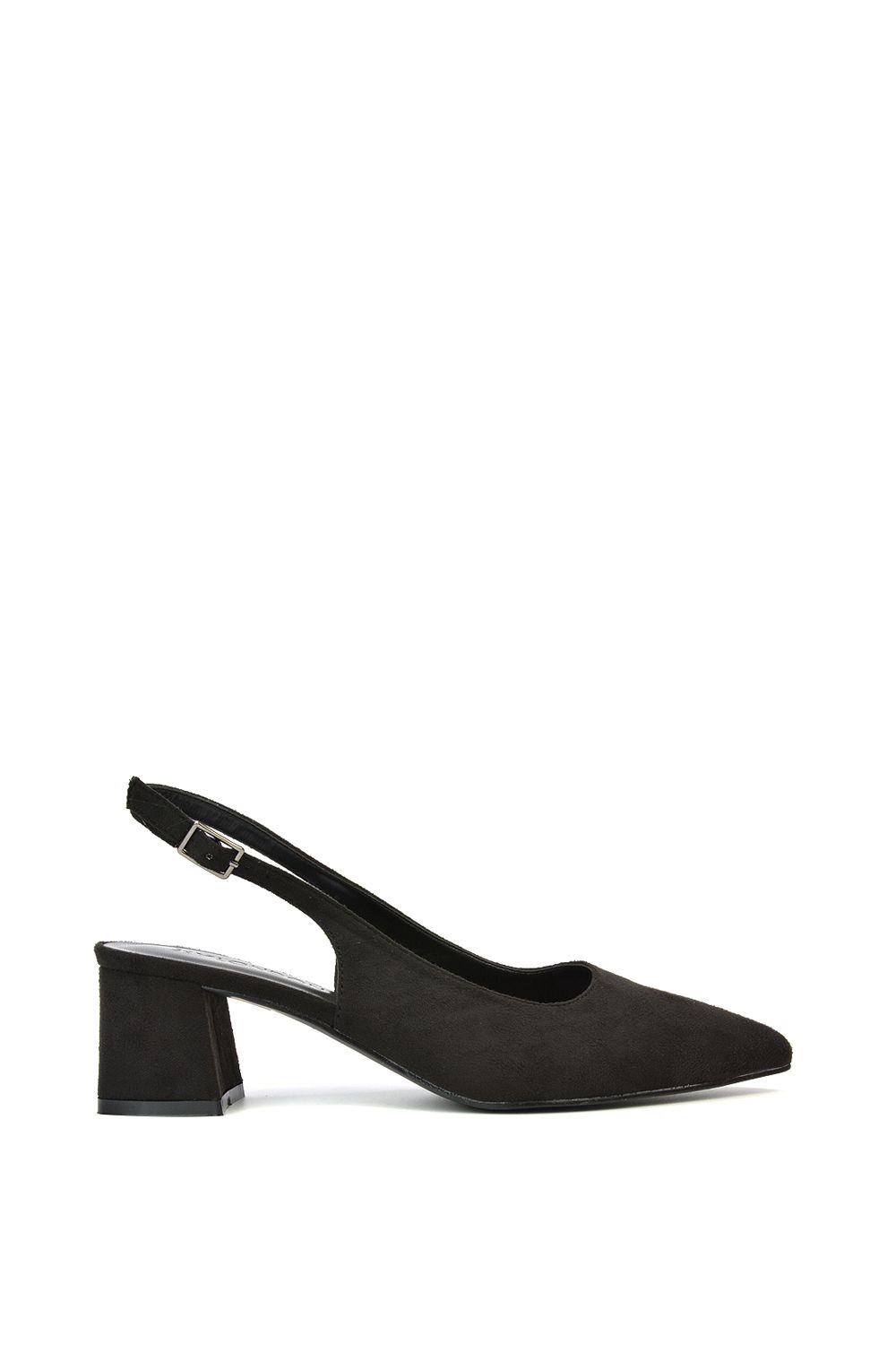 'Becky' Pointed Toe Slingback Court Shoe Heels
