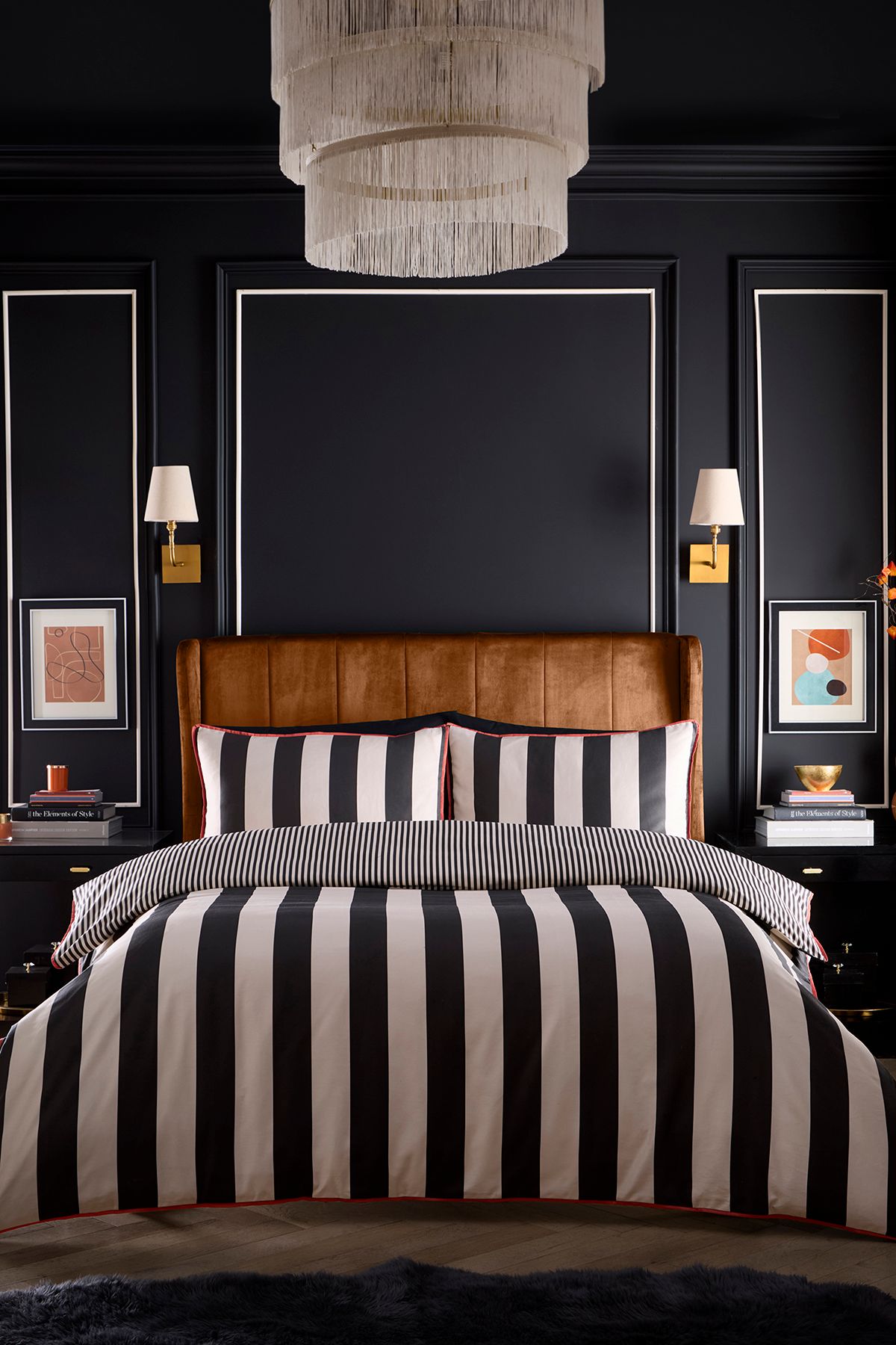 'Festivo Circus Stripe' Striped Print 100% Cotton Duvet Cover Set