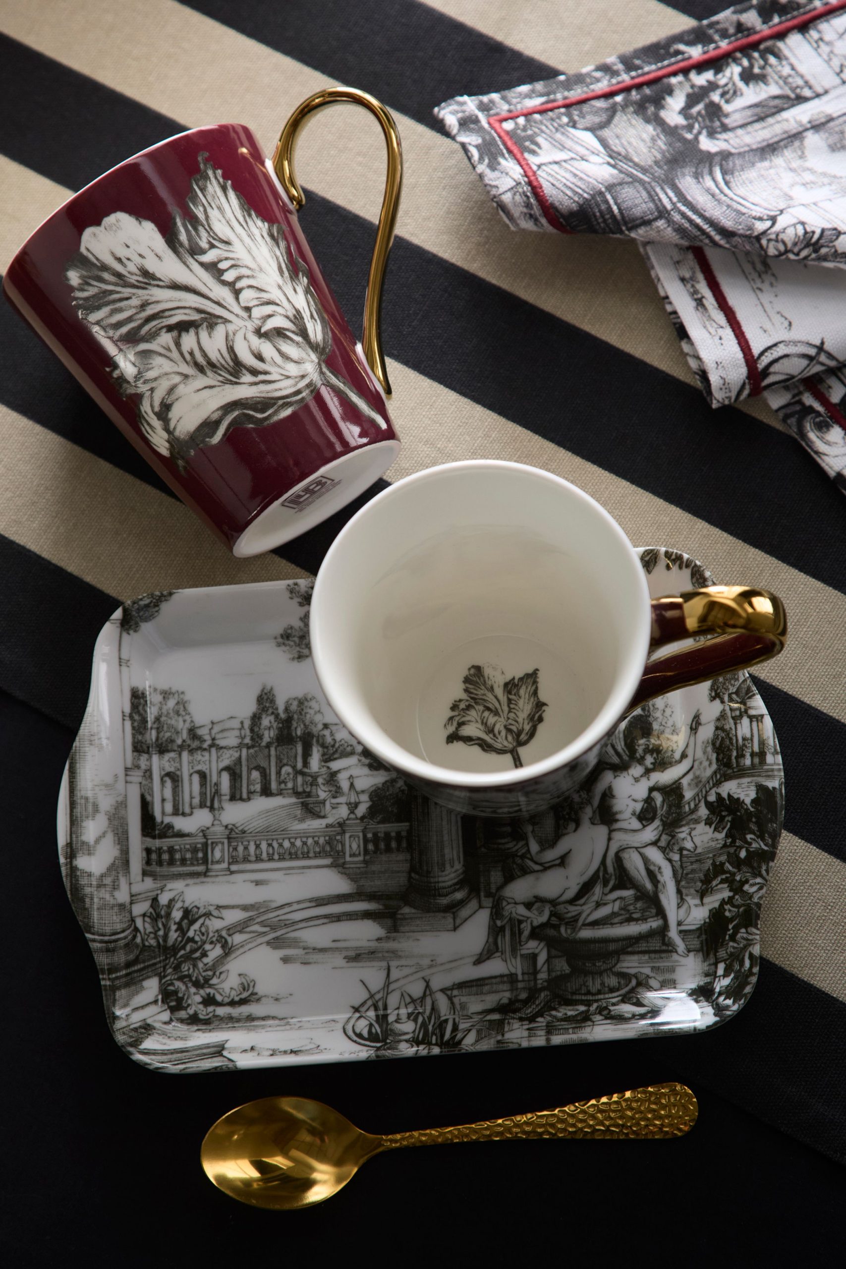 m5056734225498_multi_xl.jpeg 'Festivo' Porcelain 2 Mug & Tray Set