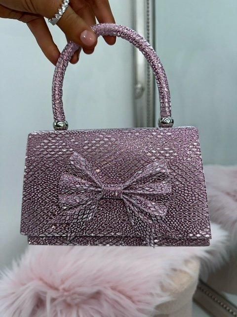Lemonade Sparkly Dainty Bow Handbag