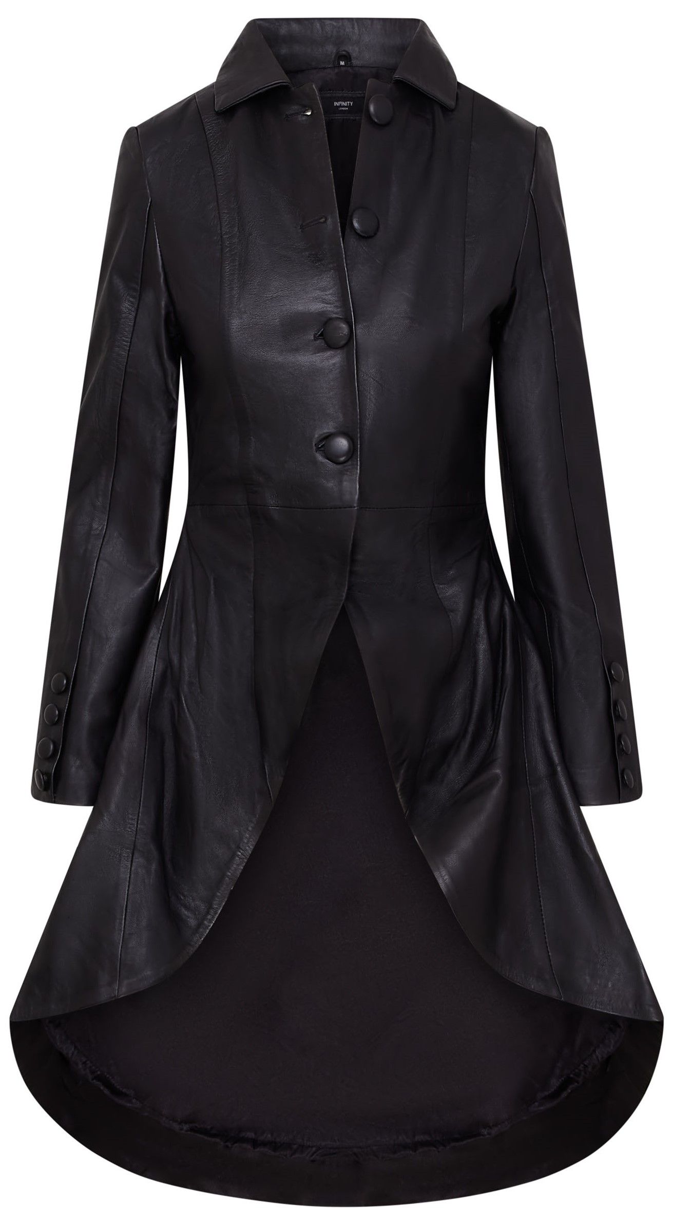 Gothic Full Length Victorian Leather Coat - Vantaa