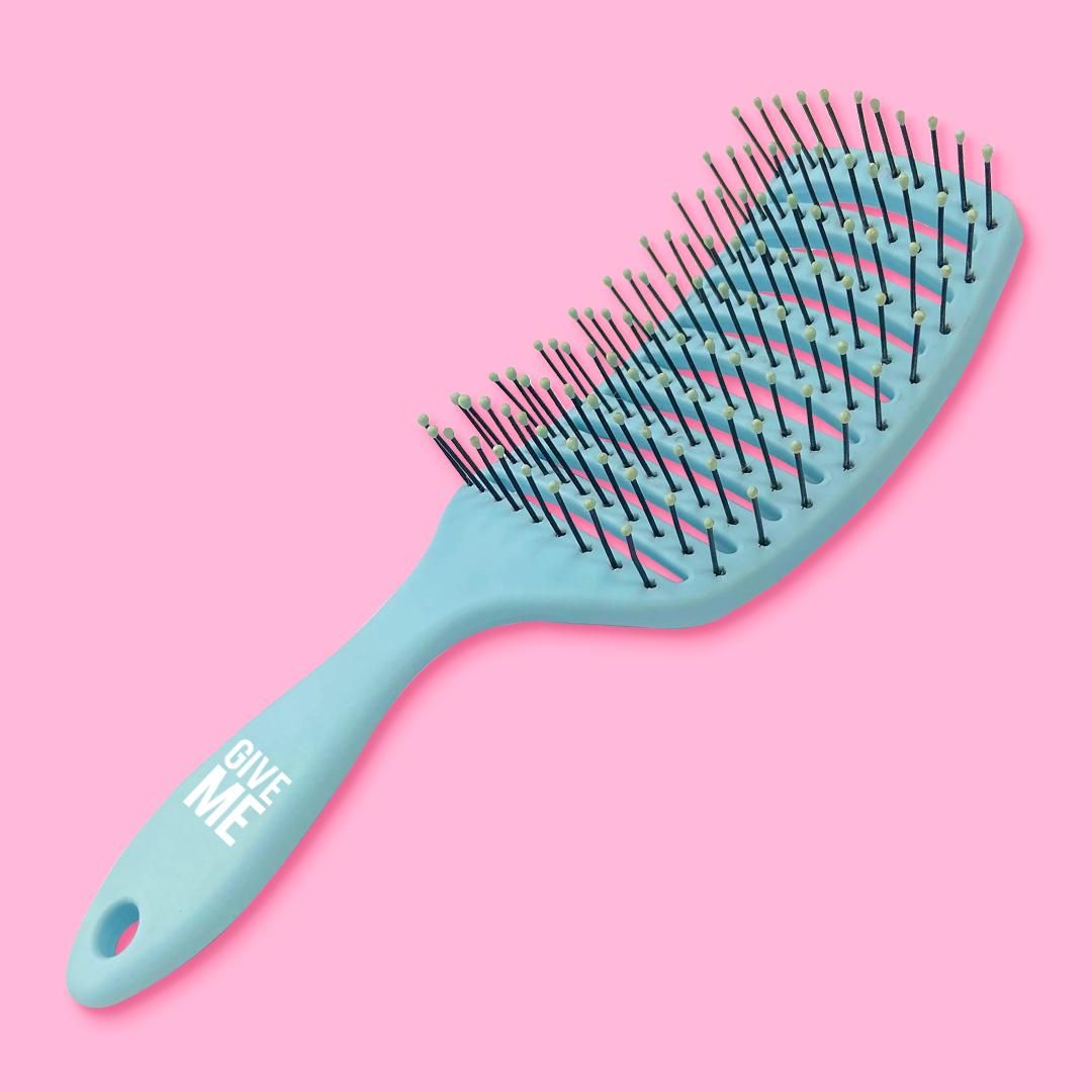 Heat Protective Vent Brush - Blue Hairbrush