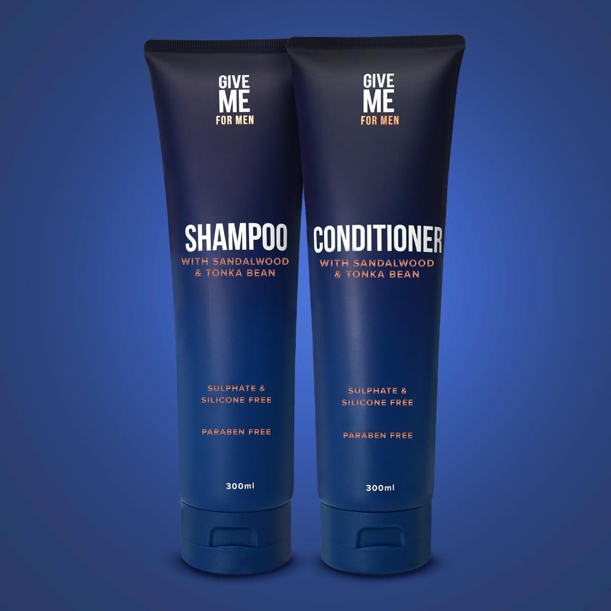 Men's Shampoo & Conditioner Duo - Sandalwood & Tonka Bean - 300ml