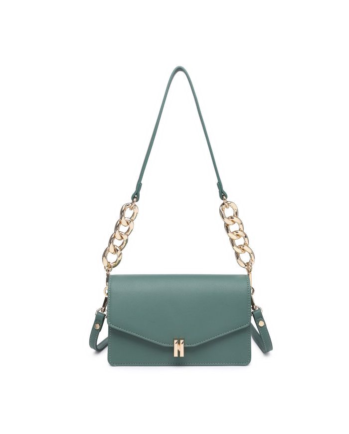 Metal Ring Featured Strap Shoulder Bag