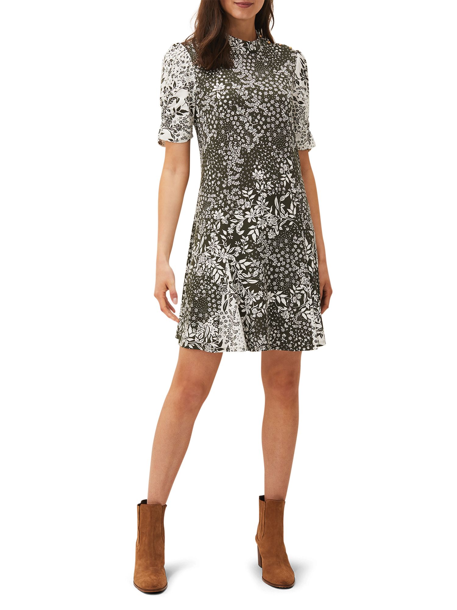 Alva Mixed Print Dress Floral