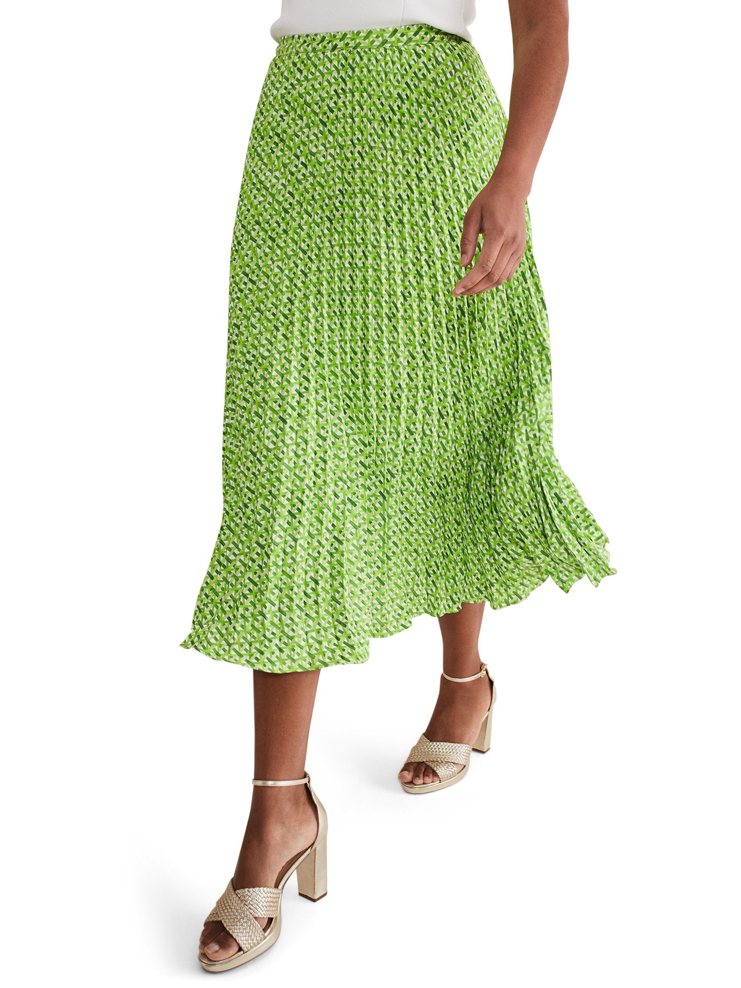 Elmina Basket Weave Geo Skirt