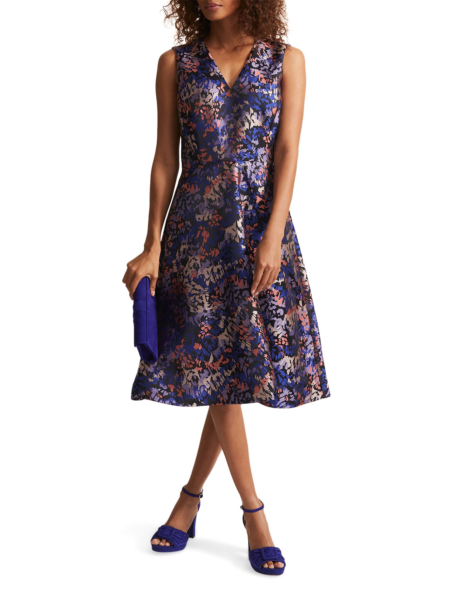 Adonia Jacquard Print Dress Floral