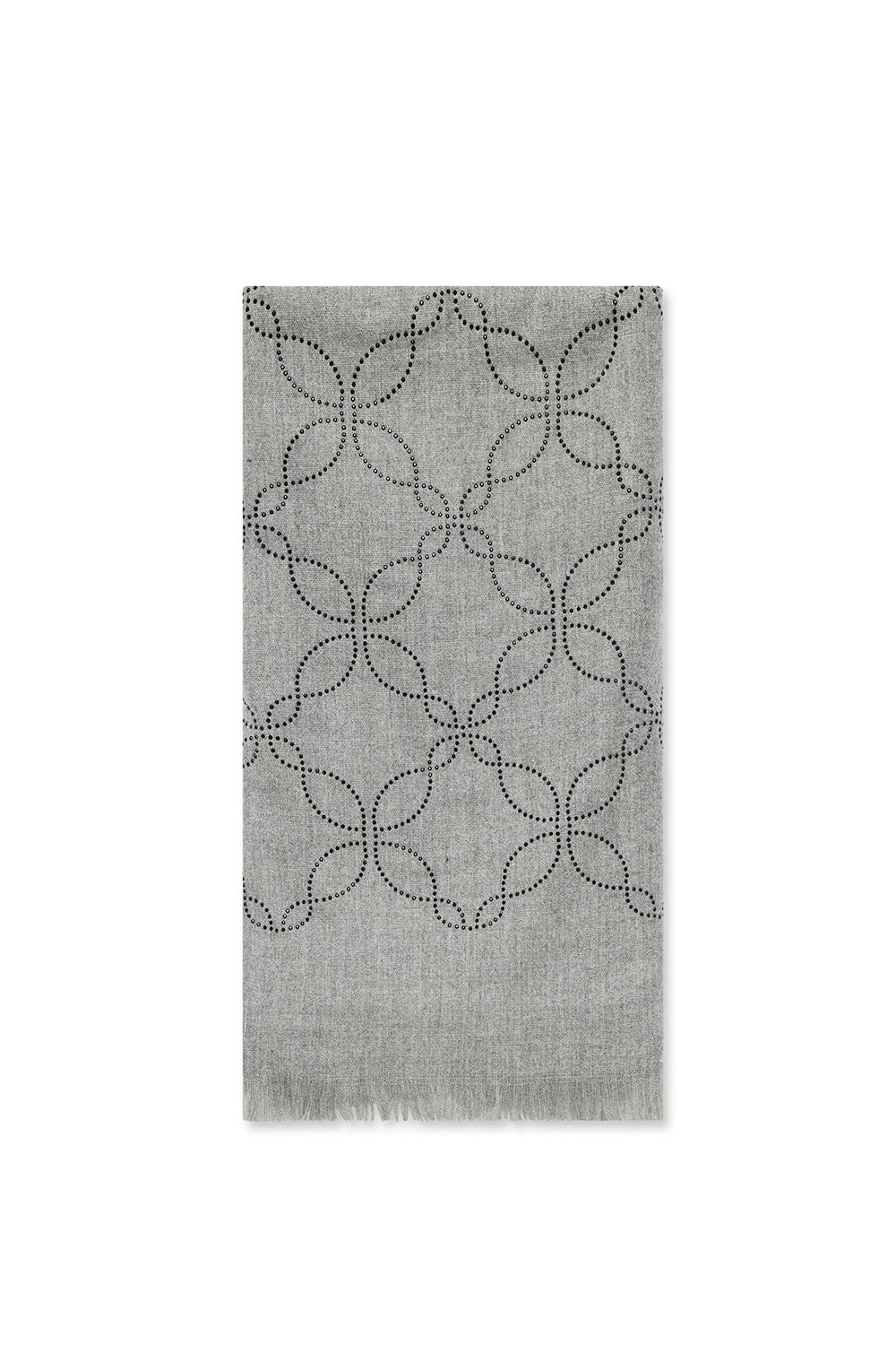 Mandala Pale Grey Scarf