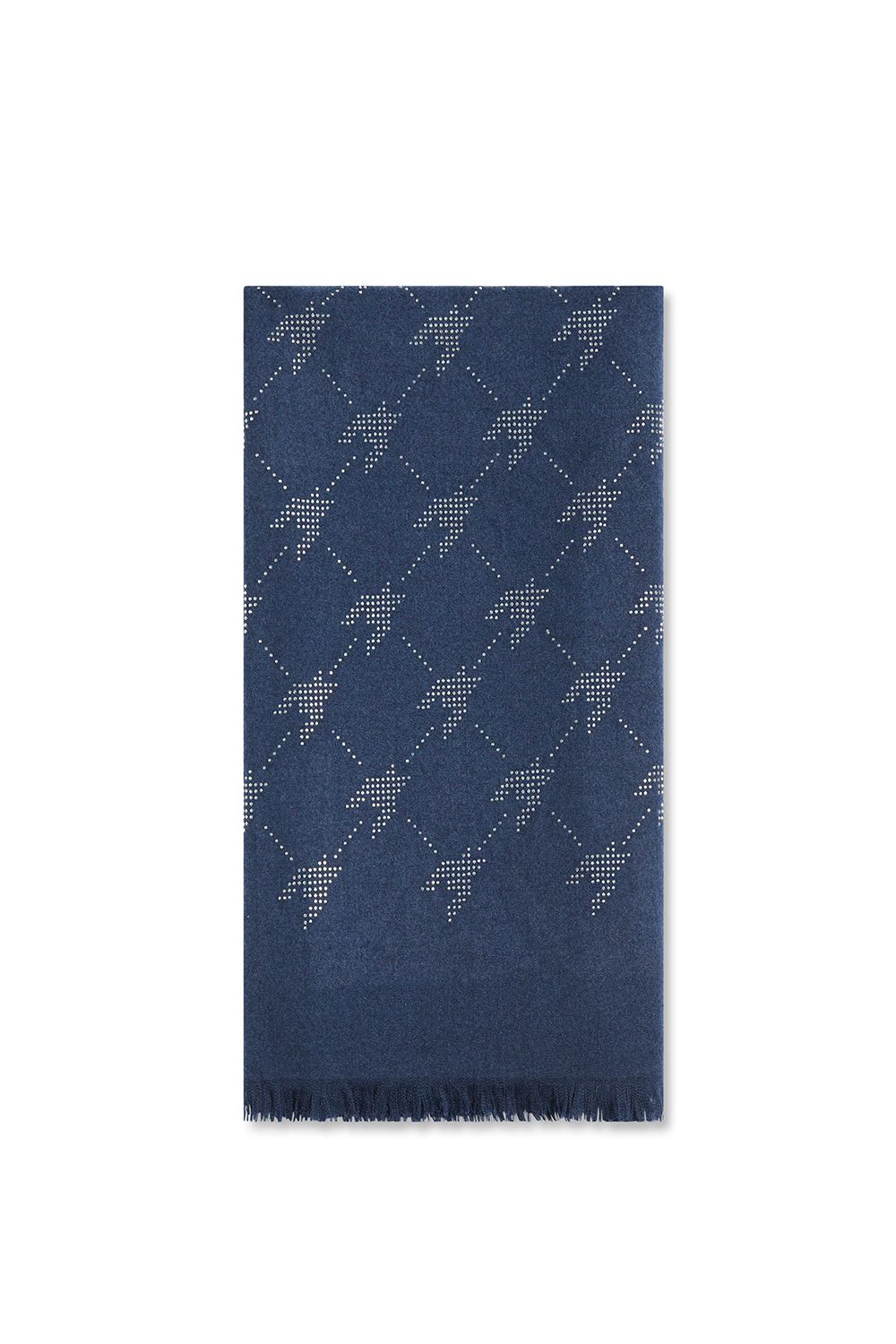 Houndstooth Navy Scarf