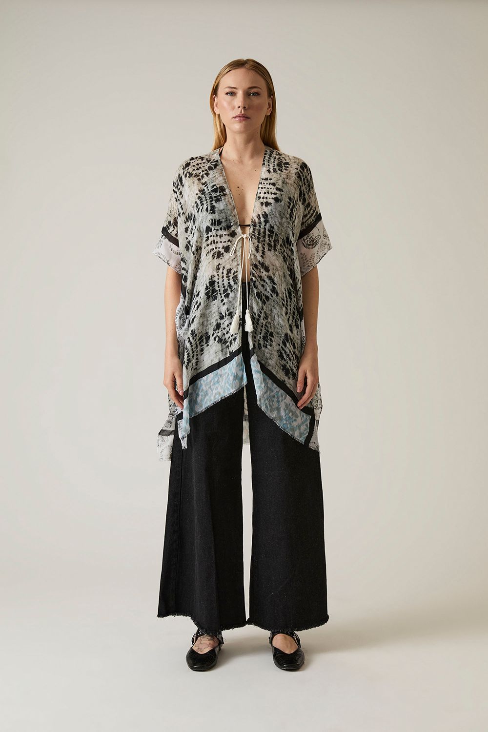 Boho Chic Black Kaftan